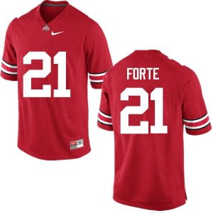 Men's Ohio State Buckeyes #21 Trevon Forte Red Nike NCAA College Football Jersey July IIV7744EK